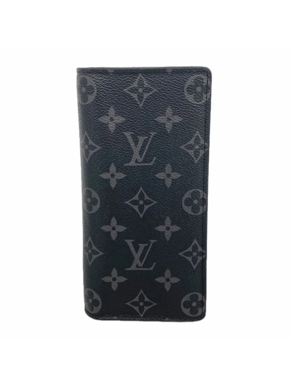 Louis Vuitton Wallet Monogram Eclipse Portefeuille Brazza Black